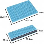 KIK KX4835 Skládací kempingová podložka modrá – Zboží Mobilmania