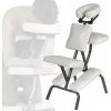 Masážní stůl a židle Physa Masážní křeslo skládací do 130 kg bílé