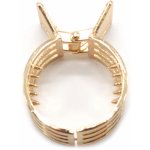 Kulatá spona na vlasy - na cop Barva: zlatá – Zboží Dáma