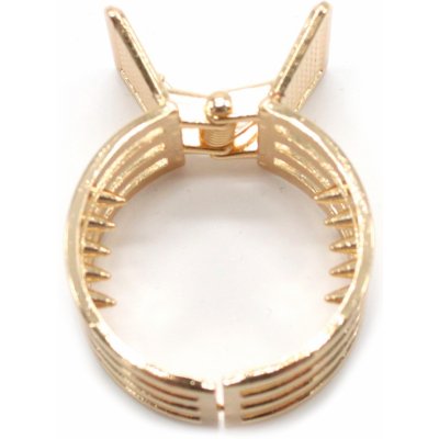 Kulatá spona na vlasy - na cop Barva: zlatá – Zboží Dáma