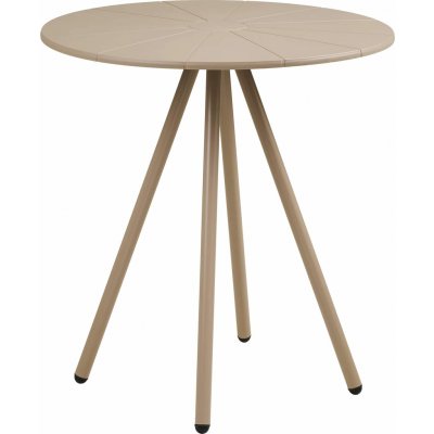 House Nordic Zahradní bistro stolek BARLETTA 70 cm, kov a plast, taupe – Hledejceny.cz