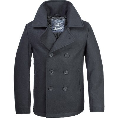 Brandit kabát Pea Coat černá – Zboží Mobilmania