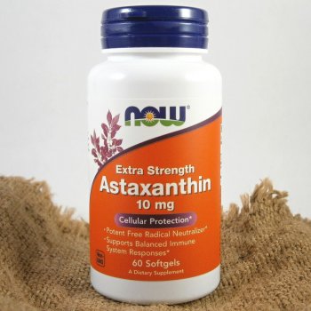 Now Foods Astaxanthin 10 mg x 60 kapslí