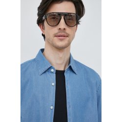 Boss pánská džínová košile regular s klasickým límcem modrá 50490453