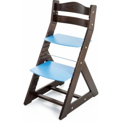 Hajdalánek Rostoucí židle Maja opěrka do kulata wenge / modrá – Zbozi.Blesk.cz