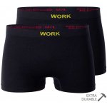 WORK boxerky pánské z mikrovlákna 2 ks černá – Zboží Dáma