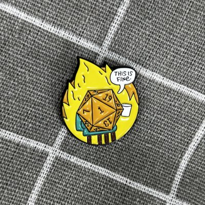 Pinarna D&D kostka “This is fine“ „To je v pohodě“ – Zboží Dáma