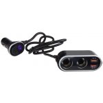 Dvojitá CL zásuvka s 2x USB nabíječkou a CL zástrčkou s voltmetrem (34522) | Zboží Auto
