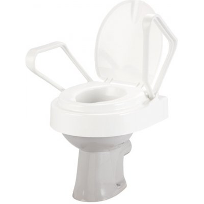 Timago King 12FA Nástavec na WC 12 cm s odklopnými madly – Zboží Mobilmania