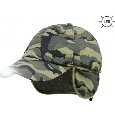 Delphin Zimní Kšiltovka LED OutLine Camo – Zboží Dáma