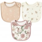 2ooya bavlněné savé dětské bryndáčky - 3 kusy růžové květinové novorozenecké dětské bryndáčky na – Zboží Mobilmania