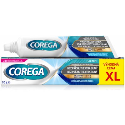 Corega bez příchuti Extra silný fixační krém 70 g – Zbozi.Blesk.cz