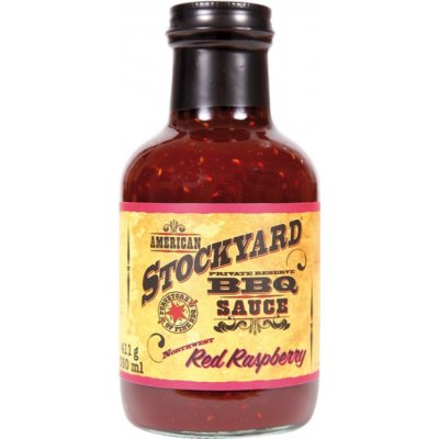 American Stockyard BBQ grilovací omáčka Red Raspberry sauce 355 ml