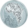 The African Silver Ounce Gorila horská 15. výročí 2008- Rwanda 1 Oz