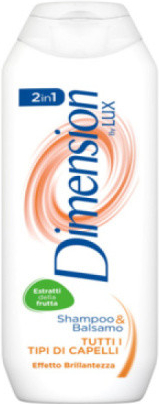 Unilever Dimension by LUX 2v1 šampón a balzám pro všechny typy vlasů 250 ml