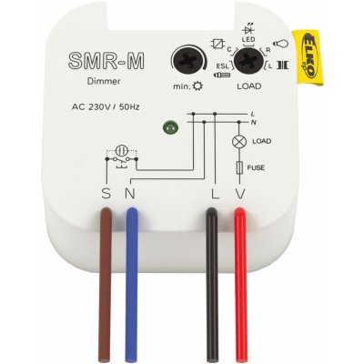 ELKO-Ep SMR-M Stmívač pod vypínač pro LED zdroje a úsporné žárovky /230V – Sleviste.cz