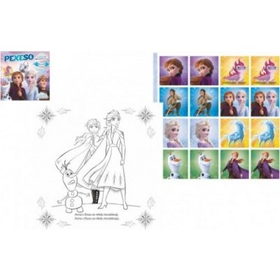 Pexeso v sešitu 64ks Ledové království II/Frozen II 21,5x21,5cm – Zboží Mobilmania