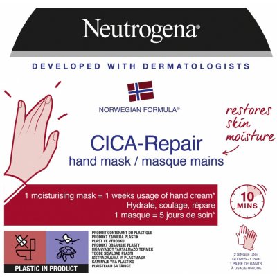 Neutrogena pečující maska na ruce CICA-Repair (Hand Mask) 1 pár – Zboží Mobilmania