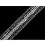 Prima-obchod Záclonovka šíře 25 mm univerzální řasení, barva transparent – Zboží Dáma