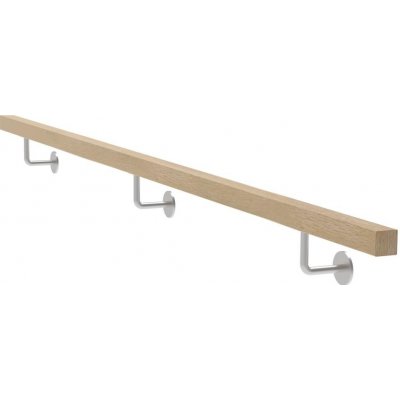 UMAKOV Dřevěné madlo dub a nerezové držáky WDJP/M-2500-CINK – Hledejceny.cz