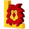 Dřevěná hračka Fauna Puzzle písmena L Lev