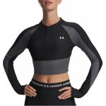 Under Armour Dámské tričko UA HG Rib 1/4 Zip-BLK Černá – Sleviste.cz
