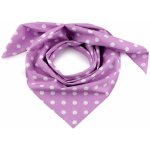 bavlněný šátek s puntíky 5 fialová – Zboží Dáma