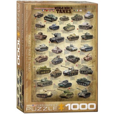 EuroGraphics Tanky 2. světové války 1000 dílků – Hledejceny.cz