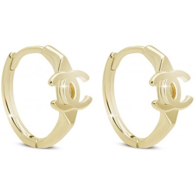 Biju Pozlacené náušnice s půlkruhy 3308 1003308 – Zboží Mobilmania