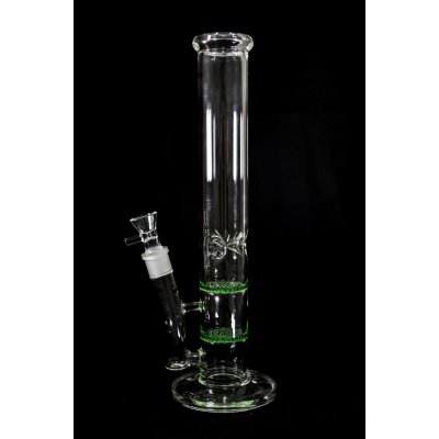 WeedShop Skleněný bong HoneyComb zelený 38 cm – Zboží Dáma
