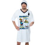 Pravidelně se nakládám noční košile krátký rukáv s čepičkou bílá – Zboží Mobilmania