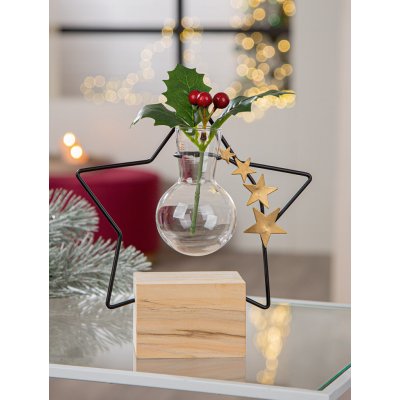 Gilde Váza Star Golden Stars, 19 cm – Hledejceny.cz
