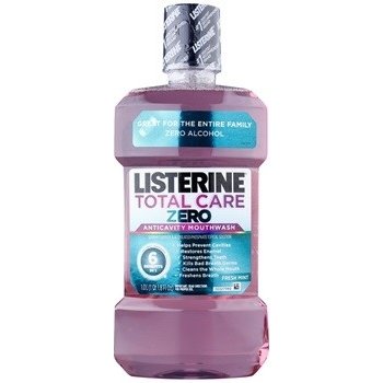 Listerine Total Care Zero ústní voda pro kompletní ochranu zubů a svěží dech bez alkoholu příchuť Fresh Mint Mouthwas 1000 ml