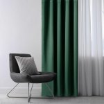 Zatemňovací závěs blackout RESTILO tmavě zelený 140 x 245 cm sada 2 ks – Hledejceny.cz