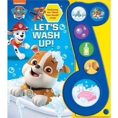 Little Music Note 6-Button Plus Paw Patrol Let's Wash Up! Pi KidsBoard Books