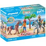 PLAYMOBIL 71470 Výlet na pláž s Amelií a Benem na koni – Zboží Mobilmania