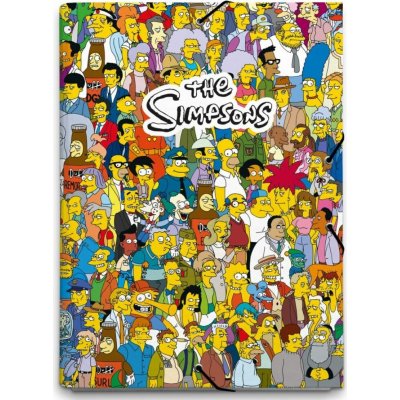 CurePink The Simpsons Simpsonovi postavy CSG0148 – Zboží Dáma