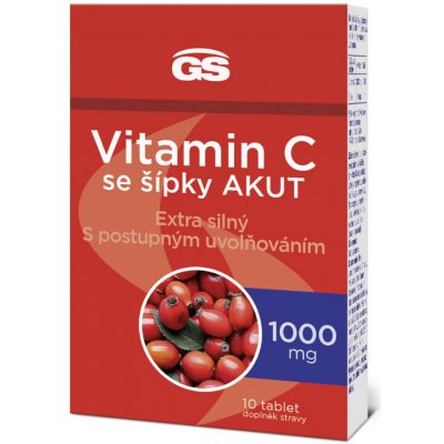 GS Vitamin C 1000 se šípky AKUT 10 tablet – Hledejceny.cz