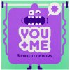 Kondom You Me MACHO kondomy z přírodního kaučukového latexu se stimulujícími vroubky 3 ks