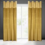 EUROFIRANY ZATEMŇOVACÍ ZÁVĚS NA KROUŽCÍCH ELEN 140X250 CM ZLATÁ – Hledejceny.cz