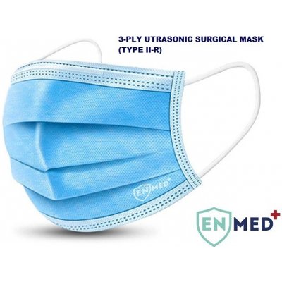Enmed ULTRASONIC třívrstvá chirurgická rouška TYP II-R 50 ks – Zboží Dáma