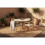 Hartman Taragona & Girona cappuccino – kulatý stůl 120 cm + 4 křesla – Hledejceny.cz