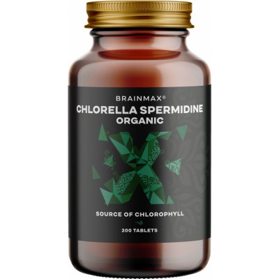 BrainMax Chlorella Spermidine Organic 200 tablet – Hledejceny.cz