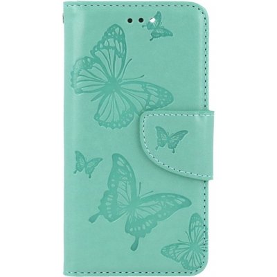 Pouzdro TopQ iPhone SE 2022 knížkové Butterfly zelené – Zboží Mobilmania