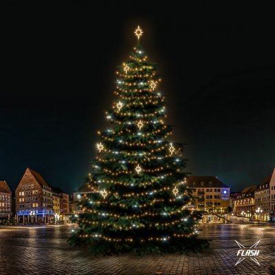 DECOLED LED světelná sada na vánoční stromy vysoké 21-23 m teplá bílá s Flash dekory EFD10WS2 – Hledejceny.cz