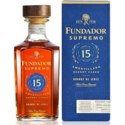 Fundador Supremo 15 Amontillado Sherry Casks 40% 1 l (karton) – Sleviste.cz