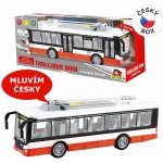 MaDe Trolejbus 28cm mluví česky a svítí – Zboží Mobilmania