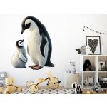 Nalepte.cz Tučňáci samolepka na zeď arch, rozměry 107 x 130 cm – Zboží Dáma