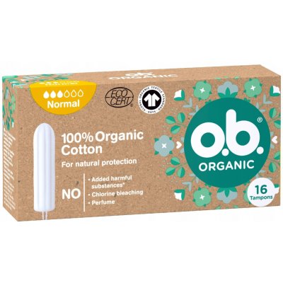 O.B. Tampóny Organic Normal 16 ks – Zboží Dáma