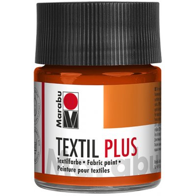 Barva na textil Marabu Textil Plus 50 ml oranžová 023